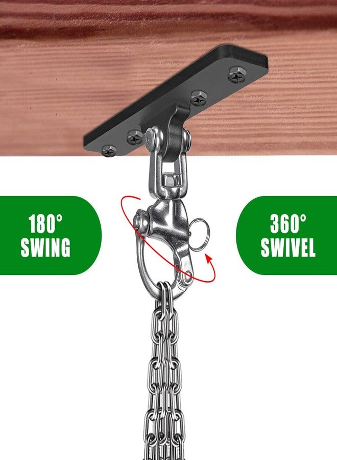 Dolibest Heavy Duty Punching Bag Hanger with Chains, 900LB Capacity 360°+180° Rotation Ceiling Hook, Universal Mount for Boxing MMA Heavy Bags, Home Gym & Training Systems (Easy Install) - Image 3